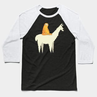 Cute Llama and Sloth Friends Adorable Animals Baseball T-Shirt